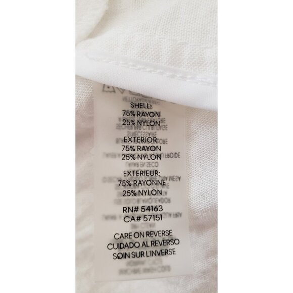 CALVIN KLEIN WHITE STAND UP COLLAR PEPLUM BELTED JACKET XLARGE - Picture 9 of 9